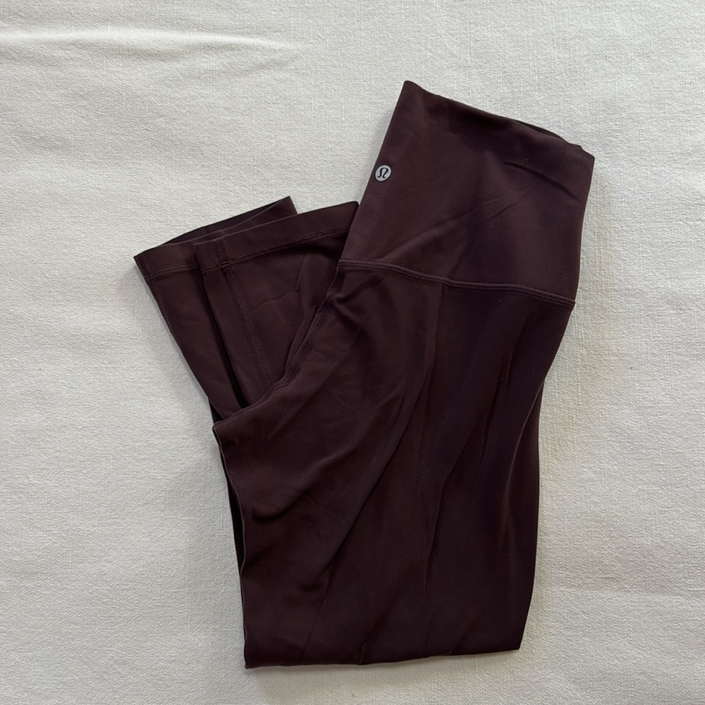 *SOLD* Lululemon Burgundy Soft Leggings - 8